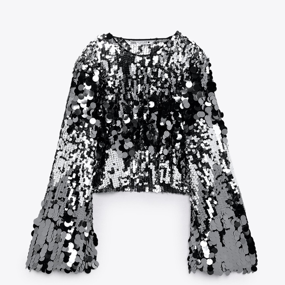 SEQUIN TOP XL BELT, STOLE, NECKLACE AND BEADED MULES - SIZE 9